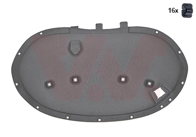 Isolamento de ruído da capota para Volkswagen Passat B7 362