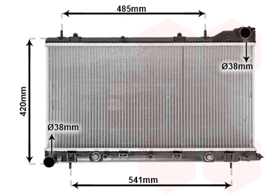  Radiador de esfriamento de motor Subaru Forester I SUV (S10, SF) (1997 - 2002) I