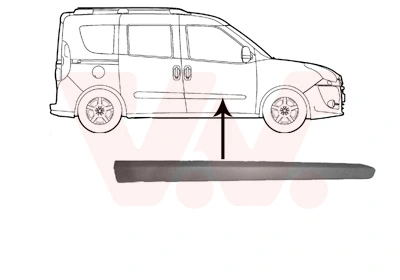 Moldura da porta dianteira direita General Motors 95511666