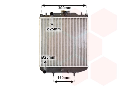 Radiador de esfriamento de motor para Suzuki Alto EF
