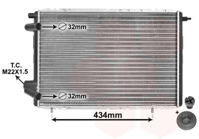 5499 HELLA Radiador de esfriamento de motor