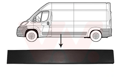Compre 735422921 Chrysler Moldura da porta lateral (deslizante)