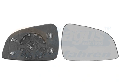 Elemento espelhado do espelho de retrovisão direito 13300627 Peugeot/Citroen