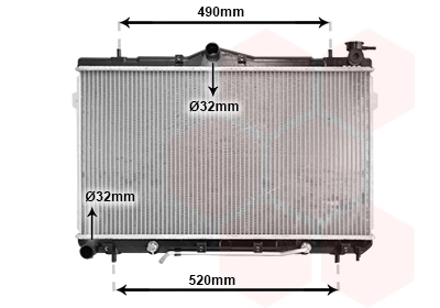 Radiador de esfriamento de motor ADG09820 Blue Print