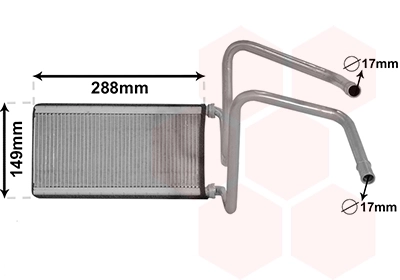 Radiador de forno (de aquecedor) para Toyota Land Cruiser J12