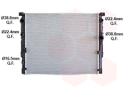 Radiador de esfriamento de motor Polcar 20E1082K