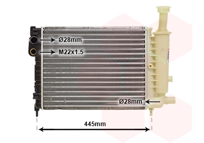 Compre Radiador de esfriamento de motor Citroen AX 
