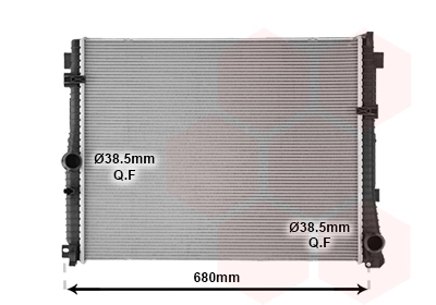 Radiador de esfriamento de motor para BMW 3  G20, G80, G28