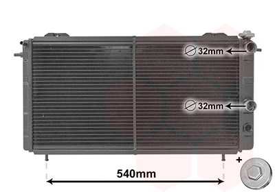 7700786117 Renault (RVI) Radiador de esfriamento de motor