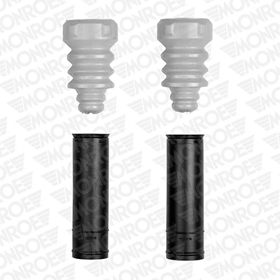 Pára-choque (grade de proteção) de amortecedor traseiro + bota de proteção para Volkswagen Touran I 1T1, 1T2