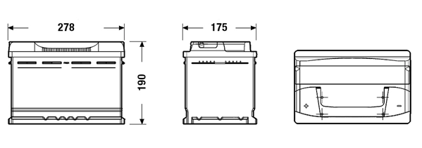 CB741 Exide Bateria recarregável (PILHA)