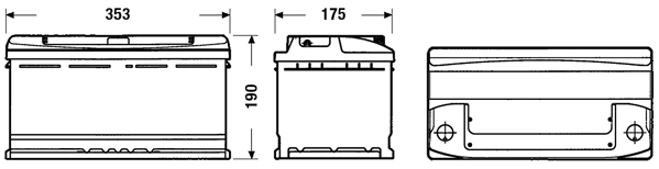 CC900 Exide Bateria recarregável (PILHA)