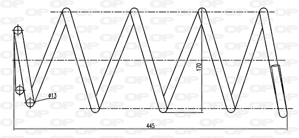 Mola dianteira para Peugeot 307 3H