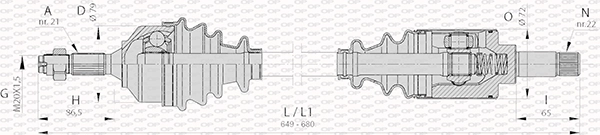 DRS639000 Open Parts