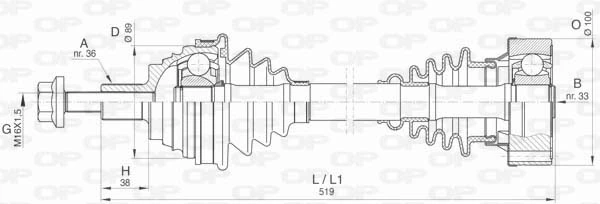 DRS641800 Open Parts