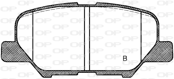BPA153602 Open Parts Sapatas do freio traseiras de disco
