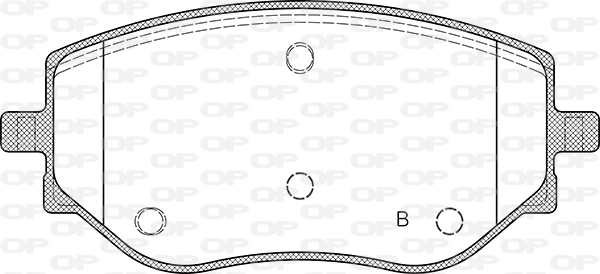 BPA188700 Open Parts Sapatas do freio dianteiras de disco