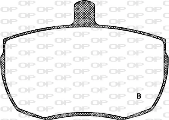 BPA005604 Open Parts Sapatas do freio dianteiras de disco