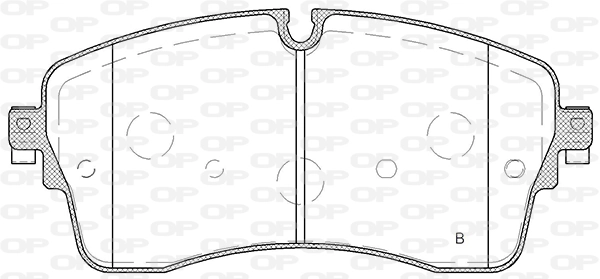 BPA181500 Open Parts Sapatas do freio dianteiras de disco