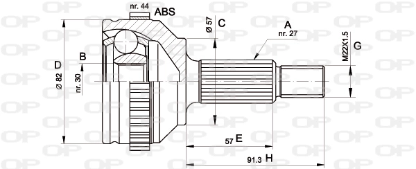 CVJ520110 Open Parts