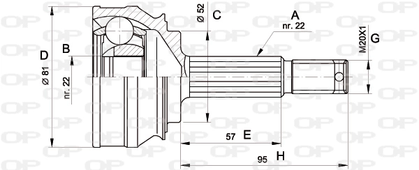 CVJ500610 Open Parts