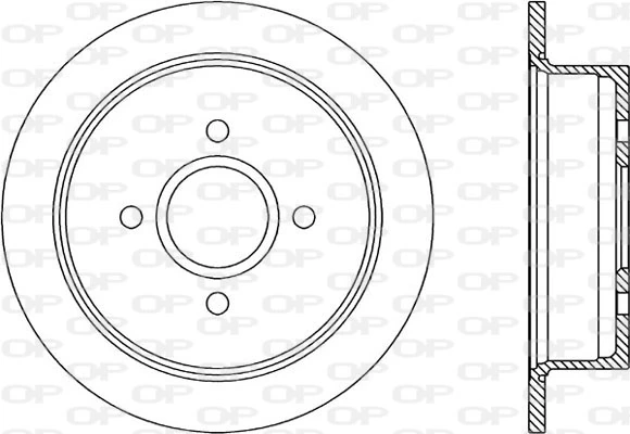  Disco do freio traseiro Ford Escort CLASSIC TOURING carrinha (ANL) (1998 - 2000) CLASSIC TOURING