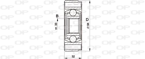 CVJ540220 Open Parts