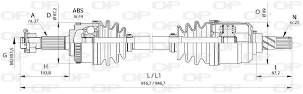 DRS637800 Open Parts