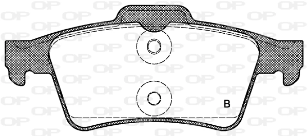 BPA084200 Open Parts Sapatas do freio traseiras de disco