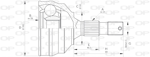 CVJ564010 Open Parts