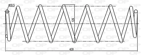 Mola traseira para Renault Laguna BG0, BG1