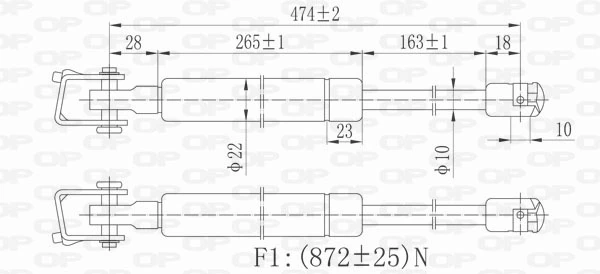 Amortecedor de tampa de porta-malas (de 3ª/5ª porta traseira) Montcada RJE011 preço, a partir de 22,88 USD