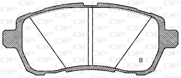 BPA128102 Open Parts Sapatas do freio dianteiras de disco