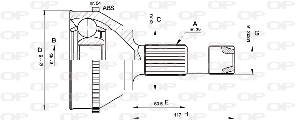 CVJ513110 Open Parts