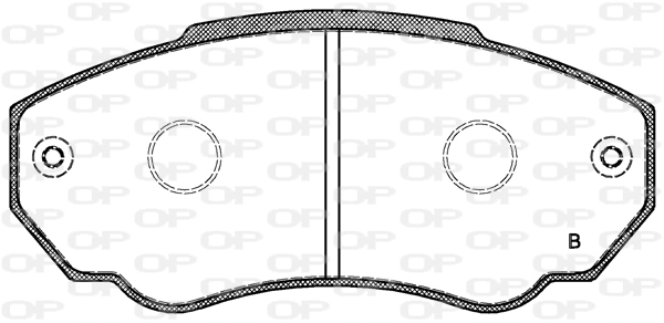 BPA096001 Open Parts Sapatas do freio dianteiras de disco