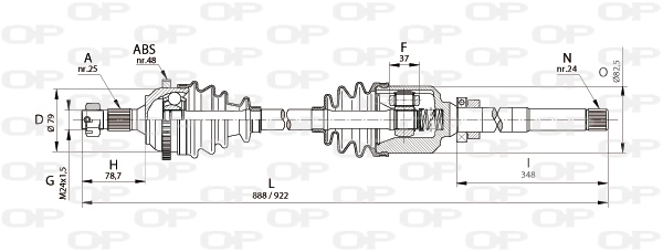 DRS613000 Open Parts