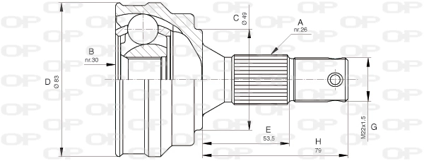 CVJ505110 Open Parts