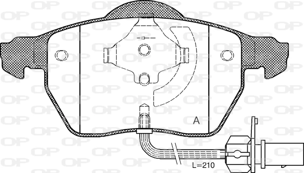 Sapatas do freio dianteiras de disco Skoda SuperB I 3U4 ao melhor preço