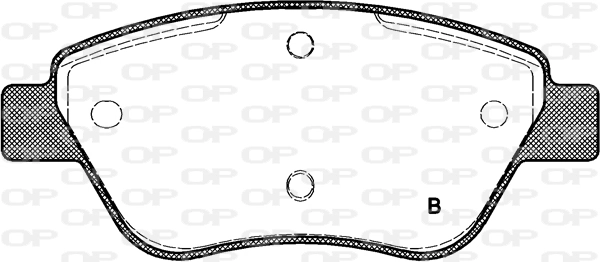 BPA085801 Open Parts Sapatas do freio dianteiras de disco
