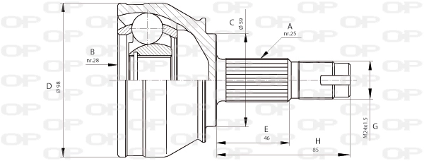 CVJ568710 Open Parts