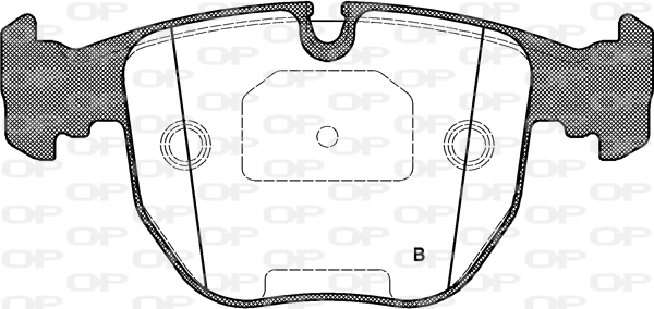 BPA059600 Open Parts Sapatas do freio dianteiras de disco