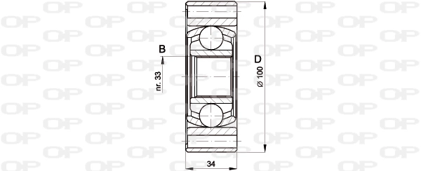 CVJ539820 Open Parts