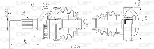 DRS615300 Open Parts