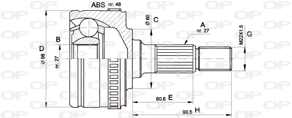 CVJ529310 Open Parts