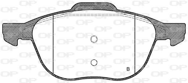 BPA108200 Open Parts Sapatas do freio dianteiras de disco
