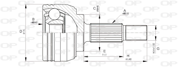 CVJ566210 Open Parts