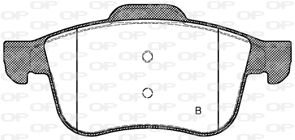 BPA118302 Open Parts Sapatas do freio dianteiras de disco