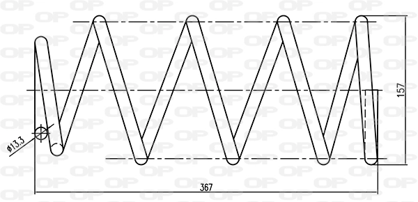 Mola dianteira para Volvo V50 MW