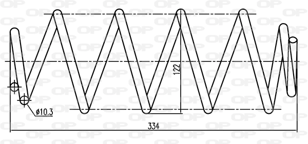 Mola traseira para Citroen C2 JM
