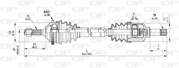 DRS612500 Open Parts